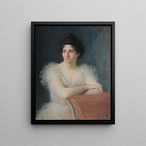 Mme Édouard Delaine - Charles-Lucien Landre — framed artwork on a wall