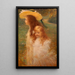 Portrait of the artist's nieces by Charles Landre - Charles-Lucien Landre — framed artwork on a wall