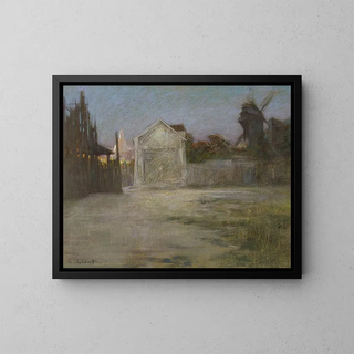 Old mill farm of La Galette - Charles-Lucien Landre — framed artwork on a wall