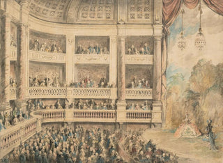 A performance at the theater - Charles-Nicolas Cochin — artwork view