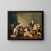 Portrait of a Family in an Interior - Charles-Nicolas Guillon — framed artwork on a wall