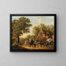 A refreshing drink in front of the rest station - Charles-Philogène Tschaggeny — framed artwork on a wall