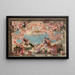 Allegory with Napoleon III and Empress Eugénie - Charles-Raphaël Marchal — framed artwork on a wall
