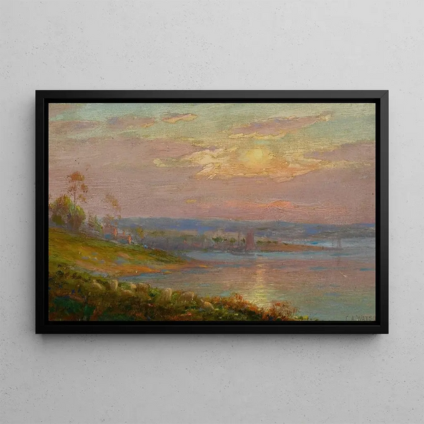 Bay of Baltimore - Charles A. Watson — framed artwork on a wall