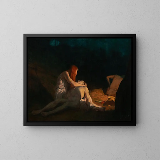 A Roman Tragedy - Charles Allan Winter — framed artwork on a wall