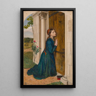 Reproduction of the painting L'enfance pieuse de Sainte Élisabeth de Hongrie - Charles Allston Collins