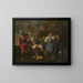 Æneas and Dido - Charles Alphonse Du Fresnoy — framed artwork on a wall
