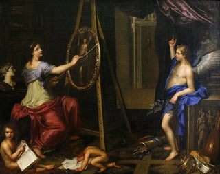 Allegory of Painting - Charles Alphonse Du Fresnoy — artwork view