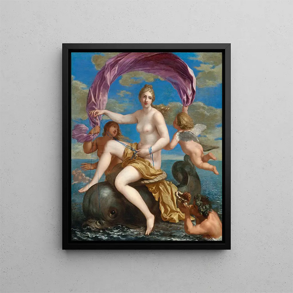 Le Triomphe de Galatée - Charles Alphonse Du Fresnoy — framed artwork on a wall