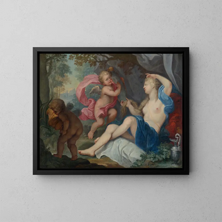 Toilette de Vénus - Charles Alphonse Du Fresnoy — framed artwork on a wall
