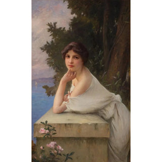 La belle au bord du lac - Charles Amable Lenoir — artwork view