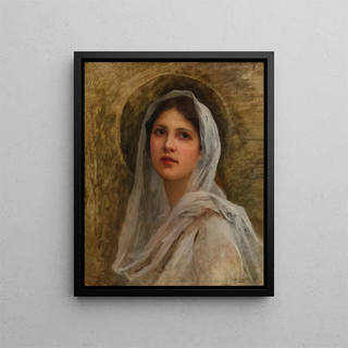 Portrait of Woman - Charles Amable Lenoir — framed artwork on a wall