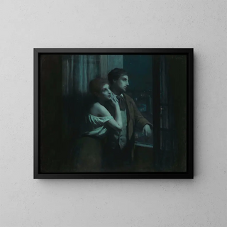 Rêverie - Charles Amable Lenoir — framed artwork on a wall