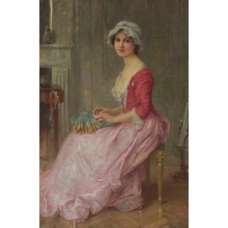 The lacemaker - Charles Amable Lenoir — artwork view