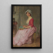 The lacemaker - Charles Amable Lenoir — framed artwork on a wall