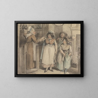 Refreshment at St Giles - Charles Ansell — framed artwork on a wall