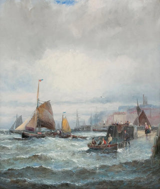 Charles Anslow Thornley - Boats at Whitby Harbour.webp