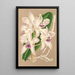 Cattleya amethystoglossa - Charles Antoine Lemaire — framed artwork on a wall