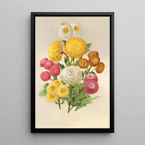 Reproduction of the painting Chrysanthemums of Autumn - Charles Antoine Lemaire