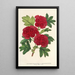 Cratægus oxyacantha var fleurs écarlates pleines - Charles Antoine Lemaire — framed artwork on a wall