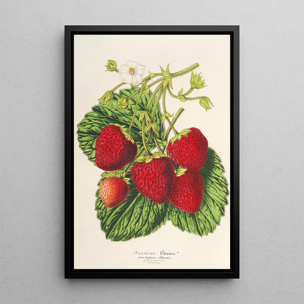 Fruit Basket Painting Oscar - Charles Antoine Lemaire — framed artwork on a wall