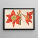 Hippeastrum Amaryllis pyrrochroum - Charles Antoine Lemaire — framed artwork on a wall
