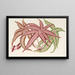 Pteris aspericaulis var. tricolor - Charles Antoine Lemaire — framed artwork on a wall