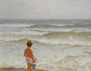 Girl by the Sea - Charles Atamian — artwork view