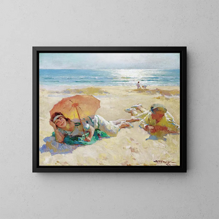 Light of the Sun Painting - Charles Atamian — framed artwork on a wall