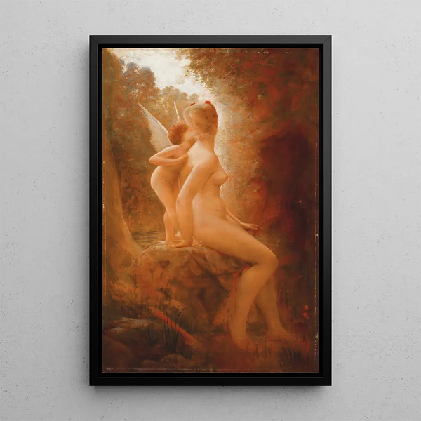 Reproduction of the painting Cupid and Psyche - Charles Auguste Sellier