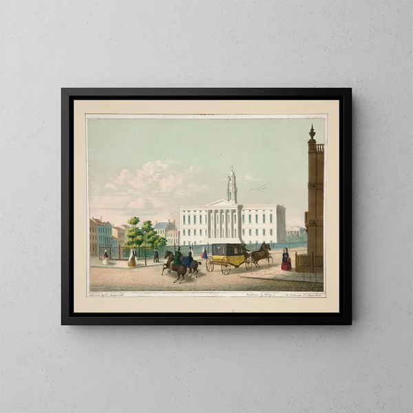 Brooklyn City Hall - Charles Autenrieth — framed artwork on a wall