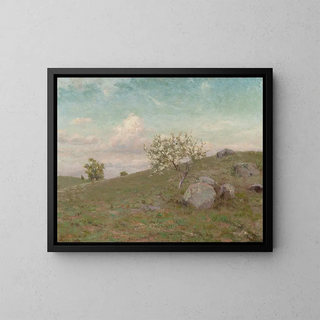 Hill Landscape Painting - Charles B Foster — framed artwork on a wall