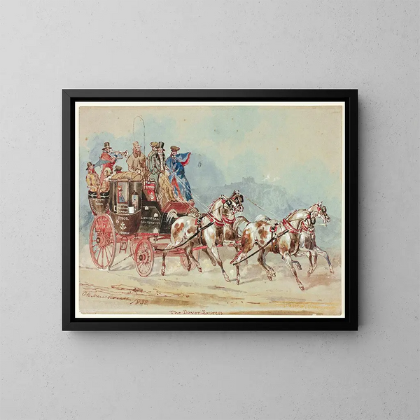 Douvres Express - Charles B Newhouse — framed artwork on a wall