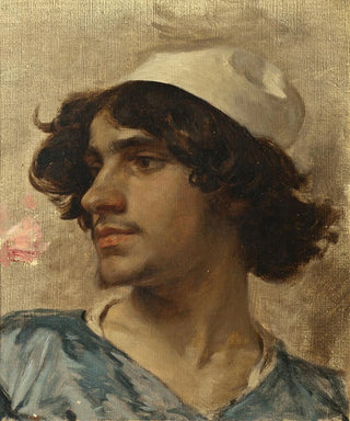 Head of a Young Man - Charles Bargue — artwork view