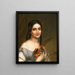 Mademoiselle Satterlee - Charles Bird King — framed artwork on a wall