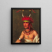 Monchousia White Plume Kansa - Charles Bird King — framed artwork on a wall