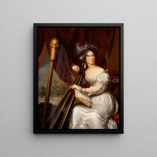 Mrs. John Quincy Adams - Charles Bird King — framed artwork on a wall