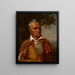 Chief Seneca in a red jacket Sagoyewatha - Charles Bird King — framed artwork on a wall