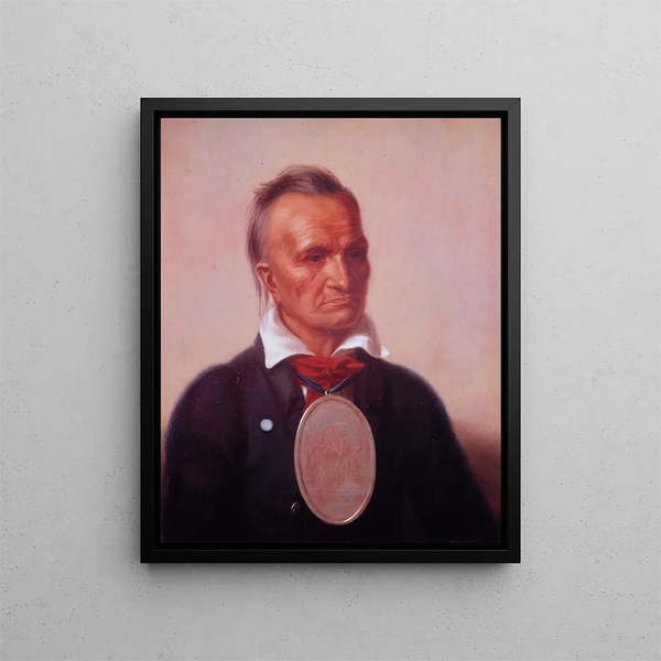 Sagoyewatha, known as Red Jacket - Charles Bird King — framed artwork on a wall