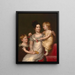 Sarah Weston Seaton with her children Augustine and Julia - Charles Bird King — framed artwork on a wall