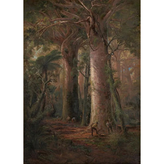 Scene of Kauri gum diggers at work - Charles Blomfield — artwork view