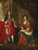 Portrait of Queen Anne of England and Prince George of Denmark - After Charles Boit — artwork view