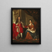 Portrait of Queen Anne of England and Prince George of Denmark - After Charles Boit — framed artwork on a wall