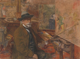 Self-portrait painting - Charles Boom — artwork view