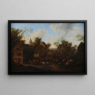 The War in Flanders - Charles Breydel — framed artwork on a wall