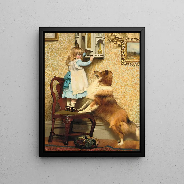 A secret place - Charles Burton Barber — framed artwork on a wall