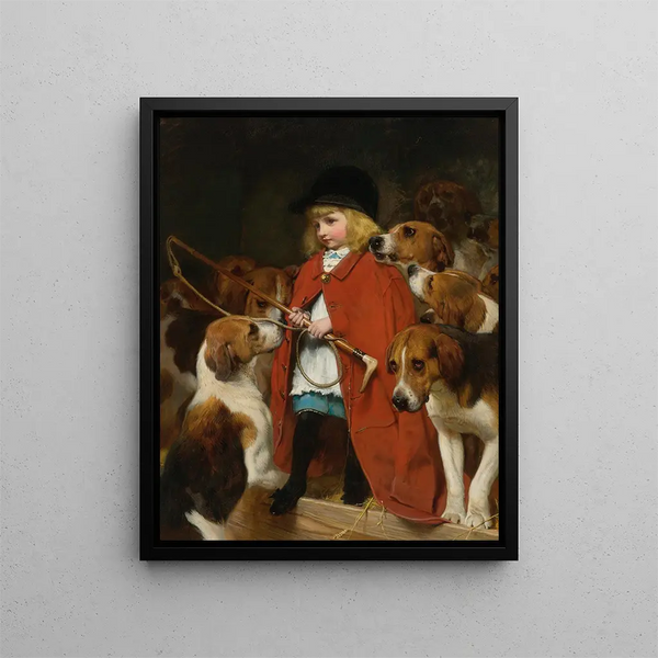 The new whip - Charles Burton Barber — framed artwork on a wall