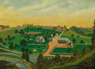 View of Benjamin Reber's farm - Charles C. Hofmann — artwork view