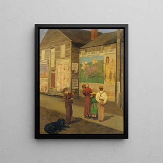 Les événements à venir projettent leurs ombres devant - Charles Caleb Ward — framed artwork on a wall