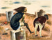 Living painting above the earth - Charles Campbell — artwork view